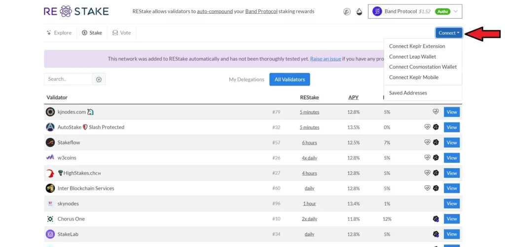 Are staking rewards automatically staked, What is auto compound staking, How often do you get rewards for staking, Are staking rewards compounded, Which is the highest paying auto staking & auto-compounding protocol, Is crypto staking compounded daily, What is the best staking platform, What are the best staking tokens, What is the daily compounding reward, What is the best auto compounding crypto, Is it better to compound daily or monthly, How can I earn daily compound interest, how to autocompound staking rewards, BAND validator, How to stake BAND tokens, The best BAND protocol validator, Where to stake BAND, Yieldmos, REstake app, Atlas Staking