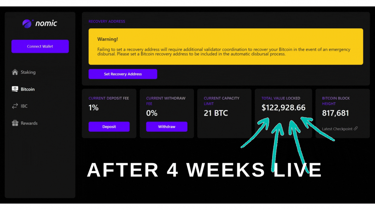 Nomic bitcoin bridge, Nomic nBTC, Cosmos bitcoin
