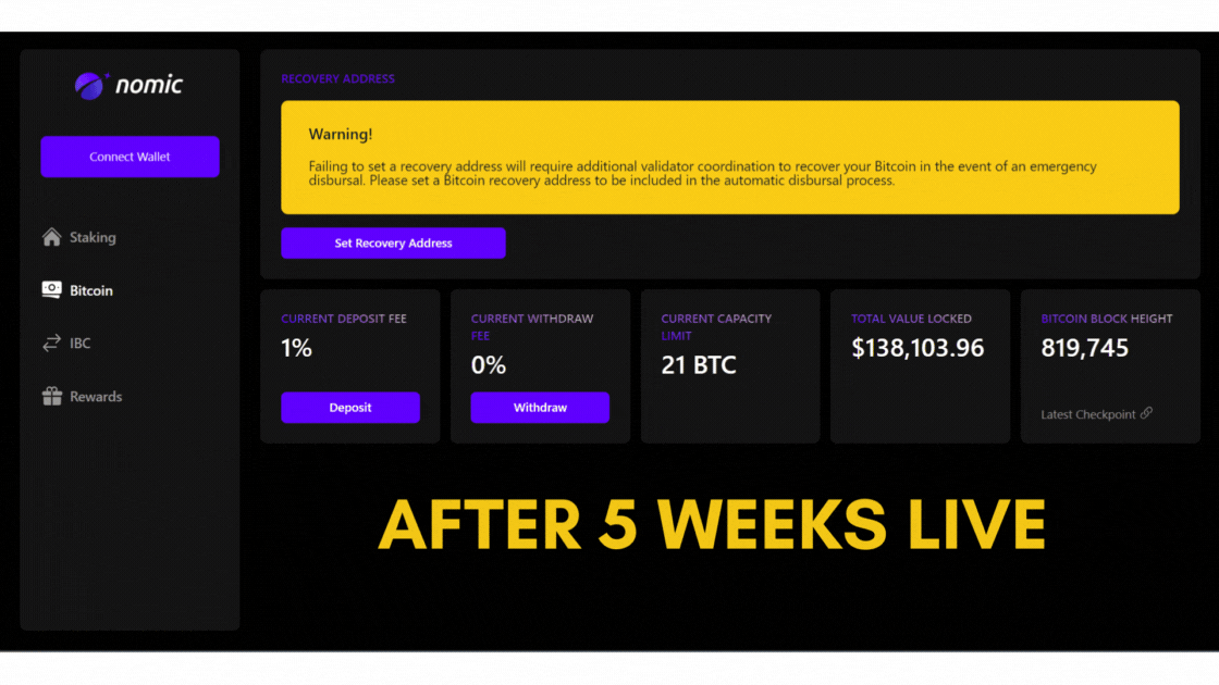 Nomic bitcoin bridge, Nomic nBTC, Cosmos bitcoin