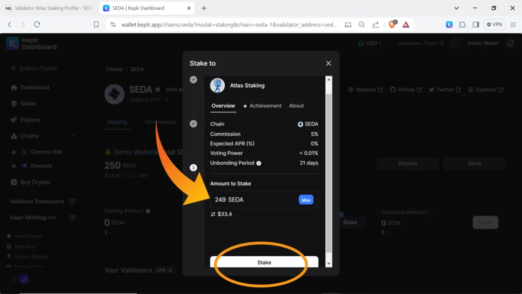 Seda protocol, Seda network, Seda Cosmos network, SEDA token, SEDA validator, where to stake SEDA, the best place to stake SEDA tokens, stake SEDA using Keplr browser wallet, stake SEDA in Keplr desktop, stake SEDA with Keplr extension, SEDA staking rewards