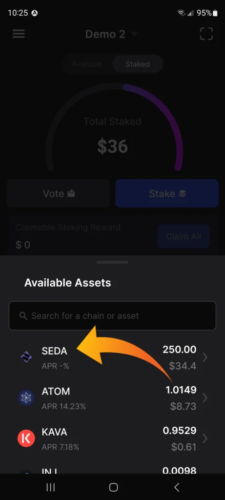 Seda protocol, Seda network, Seda Cosmos network, SEDA token, SEDA validator, where to stake SEDA, the best place to stake SEDA tokens, stake SEDA using Keplr mobile wallet, stake SEDA in Keplr mobile, stake SEDA with Keplr mobile app, SEDA staking rewards