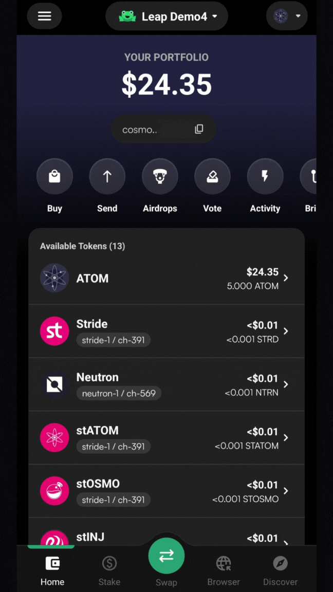 ATOM validator, switch validators in Leap, how to redelegate using Leap, where to stake ATOM, how to stake Cosmos ATOM in Leap, Leap mobile wallet app, the best place to stake ATOM, the best ATOM validator, which ATOM validator do I choose, how do you stake on Leap, is ATOM staking worth it, Is ATOM good for staking, ATOM staking APY, What is the reward for ATOM staking, How do I get ATOM on my Leap wallet, Leap wallet staking guide, ATOM staking rewards calculator, How to delegate ATOM tokens, Is ATOM Proof of Stake, Does Leap wallet support ATOM, Trading ATOM on Leap wallet, How to add ATOM to Leap wallet, ATOM liquid staking, What wallets support ATOM, Best place to stake ATOM, How long does it take to unstake ATOM, How does ATOM staking work, Should I stake ATOM on Kraken, Should I stake ATOM on Coinbase, staking ATOM on Binance, Is ATOM staking legit, Why is staking ATOM a good idea, Can I restake ATOM, Compound ATOM staking rewards