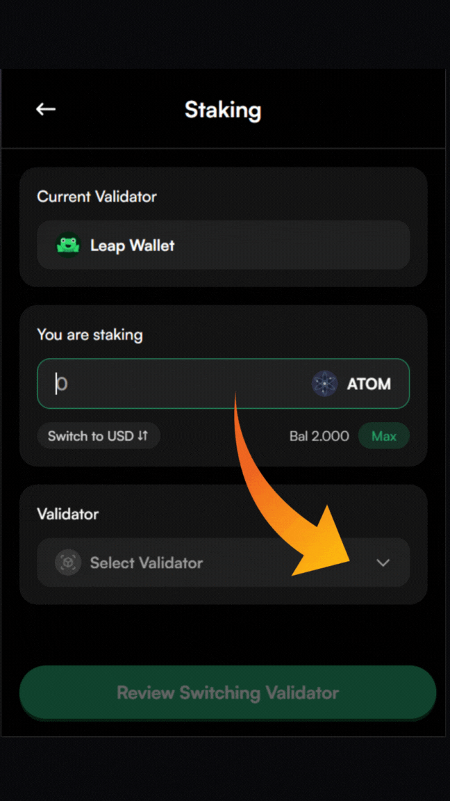 ATOM validator, switch validators in Leap, how to redelegate using Leap, where to stake ATOM, how to stake Cosmos ATOM in Leap, Leap mobile wallet app, the best place to stake ATOM, the best ATOM validator, which ATOM validator do I choose, how do you stake on Leap, is ATOM staking worth it, Is ATOM good for staking, ATOM staking APY, What is the reward for ATOM staking, How do I get ATOM on my Leap wallet, Leap wallet staking guide, ATOM staking rewards calculator, How to delegate ATOM tokens, Is ATOM Proof of Stake, Does Leap wallet support ATOM, Trading ATOM on Leap wallet, How to add ATOM to Leap wallet, ATOM liquid staking, What wallets support ATOM, Best place to stake ATOM, How long does it take to unstake ATOM, How does ATOM staking work, Should I stake ATOM on Kraken, Should I stake ATOM on Coinbase, staking ATOM on Binance, Is ATOM staking legit, Why is staking ATOM a good idea, Can I restake ATOM, Compound ATOM staking rewards