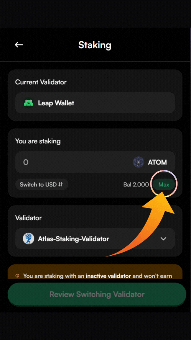 ATOM validator, switch validators in Leap, how to redelegate using Leap, where to stake ATOM, how to stake Cosmos ATOM in Leap, Leap mobile wallet app, the best place to stake ATOM, the best ATOM validator, which ATOM validator do I choose, how do you stake on Leap, is ATOM staking worth it, Is ATOM good for staking, ATOM staking APY, What is the reward for ATOM staking, How do I get ATOM on my Leap wallet, Leap wallet staking guide, ATOM staking rewards calculator, How to delegate ATOM tokens, Is ATOM Proof of Stake, Does Leap wallet support ATOM, Trading ATOM on Leap wallet, How to add ATOM to Leap wallet, ATOM liquid staking, What wallets support ATOM, Best place to stake ATOM, How long does it take to unstake ATOM, How does ATOM staking work, Should I stake ATOM on Kraken, Should I stake ATOM on Coinbase, staking ATOM on Binance, Is ATOM staking legit, Why is staking ATOM a good idea, Can I restake ATOM, Compound ATOM staking rewards