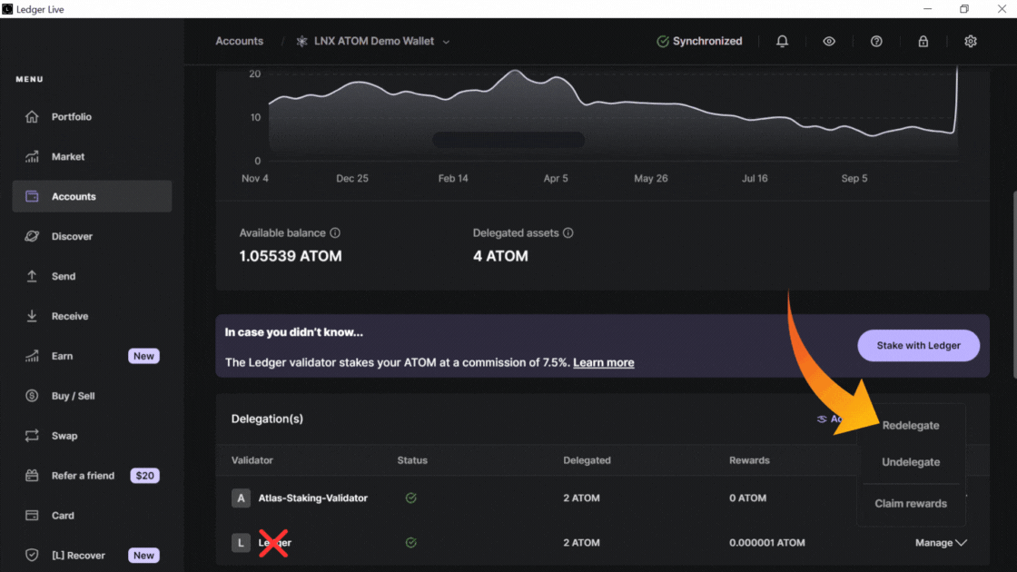 ATOM validator, switch validators in ledger live, how to redelegate using ledger live, where to stake ATOM, how to stake Cosmos ATOM with Ledger hardware wallet, how to stake Cosmos ATOM in Ledger live, Ledger live wallet app, the best place to stake ATOM, the best ATOM validator, which ATOM validator do I choose, how do you stake on Ledger, is ATOM staking worth it, Is ATOM good for staking, ATOM staking APY, What is the reward for ATOM staking, How do I get ATOM on my Ledger wallet, Ledger hardware wallet staking guide, ATOM staking rewards calculator, How to delegate ATOM tokens, Is ATOM Proof of Stake, Does Ledger wallet support ATOM, Trading ATOM on Ledger wallet, How to add ATOM to Ledger wallet, ATOM liquid staking, What wallets support ATOM, Best place to stake ATOM, How long does it take to unstake ATOM, How does ATOM staking work, Should I stake ATOM on Kraken, Should I stake ATOM on Coinbase, staking ATOM on Binance, Is ATOM staking legit, Why is staking ATOM a good idea, Can I restake ATOM, Compound ATOM staking rewards