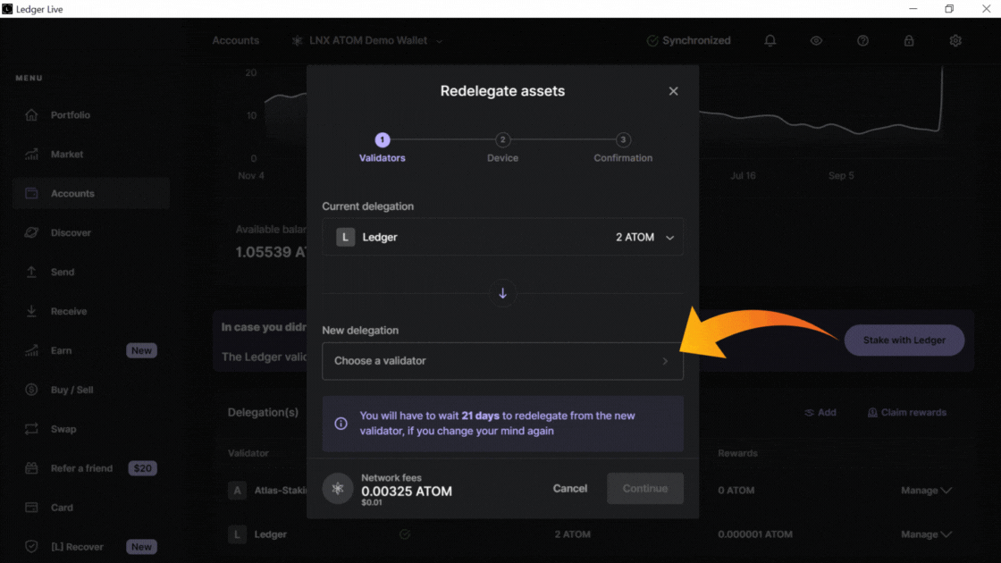 ATOM validator, switch validators in ledger live, how to redelegate using ledger live, where to stake ATOM, how to stake Cosmos ATOM with Ledger hardware wallet, how to stake Cosmos ATOM in Ledger live, Ledger live wallet app, the best place to stake ATOM, the best ATOM validator, which ATOM validator do I choose, how do you stake on Ledger, is ATOM staking worth it, Is ATOM good for staking, ATOM staking APY, What is the reward for ATOM staking, How do I get ATOM on my Ledger wallet, Ledger hardware wallet staking guide, ATOM staking rewards calculator, How to delegate ATOM tokens, Is ATOM Proof of Stake, Does Ledger wallet support ATOM, Trading ATOM on Ledger wallet, How to add ATOM to Ledger wallet, ATOM liquid staking, What wallets support ATOM, Best place to stake ATOM, How long does it take to unstake ATOM, How does ATOM staking work, Should I stake ATOM on Kraken, Should I stake ATOM on Coinbase, staking ATOM on Binance, Is ATOM staking legit, Why is staking ATOM a good idea, Can I restake ATOM, Compound ATOM staking rewards