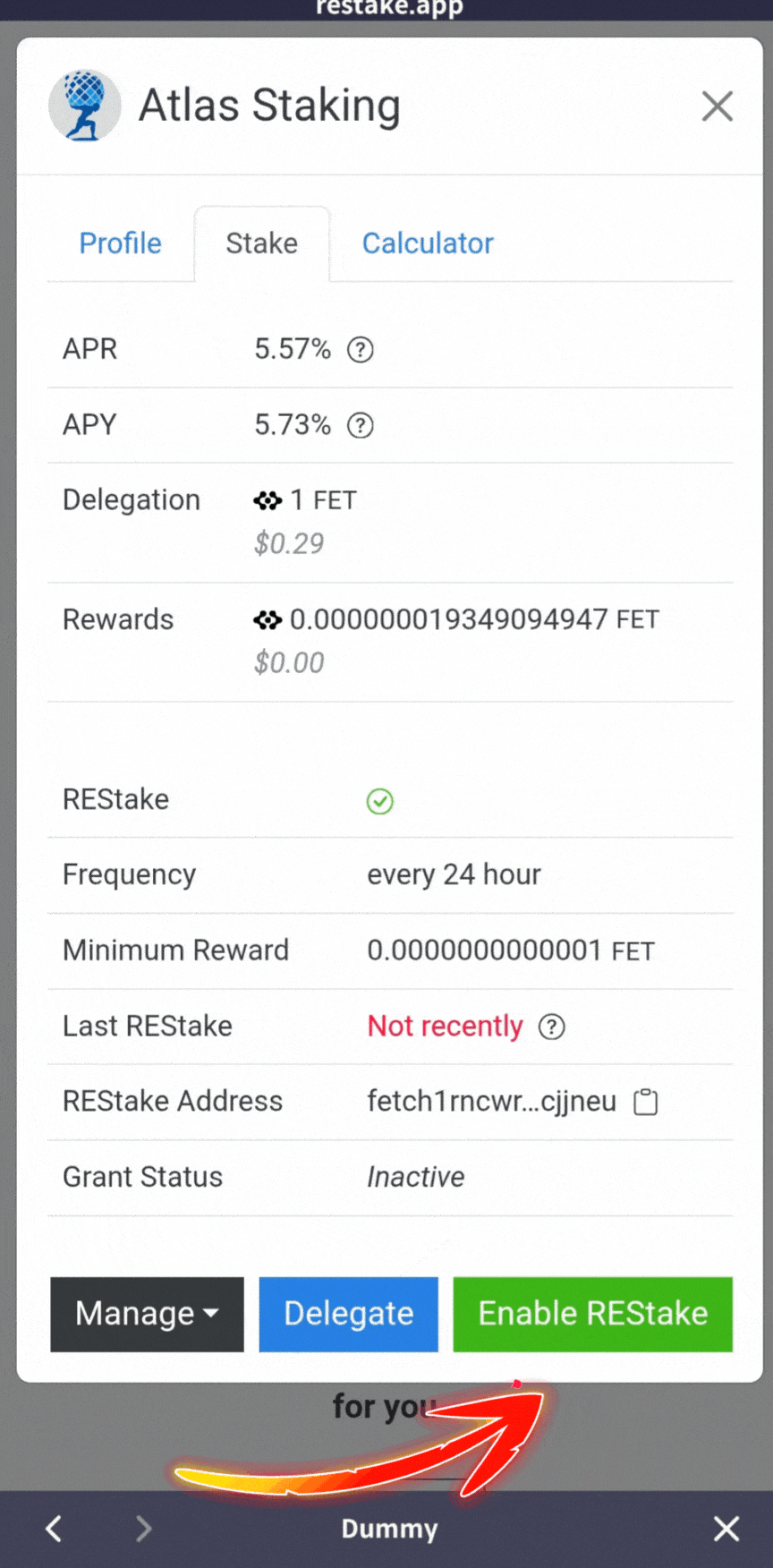 Are staking rewards automatically staked, What is auto compound staking, How often do you get rewards for staking, Are staking rewards compounded, Which is the highest paying auto staking & auto-compounding protocol, Is crypto staking compounded daily, What is the best staking platform, What are the best staking tokens, What is the daily compounding reward, What is the best auto compounding crypto, Is it better to compound daily or monthly, How can I earn daily compound interest, how to autocompound staking rewards, FET validator, FET restaking, How to stake FET tokens, The best FET protocol validator, Where to stake FET, REstake app, Atlas Staking