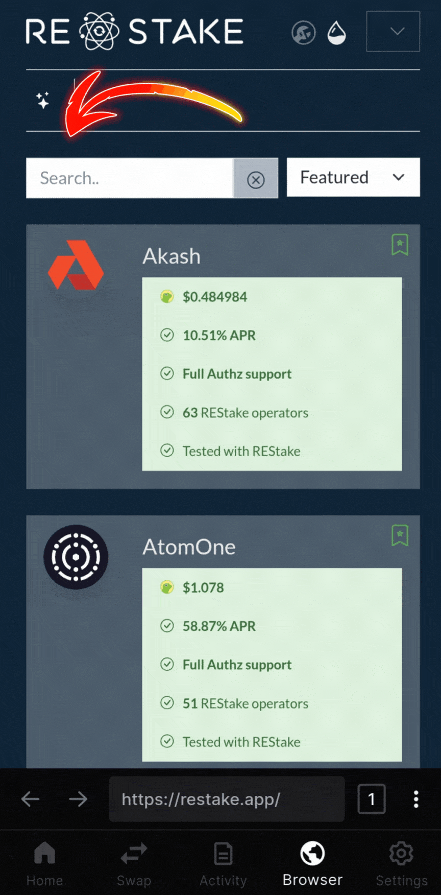Are staking rewards automatically staked, What is auto compound staking, How often do you get rewards for staking, Are staking rewards compounded, Which is the highest paying auto staking & auto-compounding protocol, Is crypto staking compounded daily, What is the best staking platform, What are the best staking tokens, What is the daily compounding reward, What is the best auto compounding crypto, Is it better to compound daily or monthly, How can I earn daily compound interest, how to autocompound staking rewards, FET validator, FET restaking, How to stake FET tokens, The best FET protocol validator, Where to stake FET, REstake app, Atlas Staking