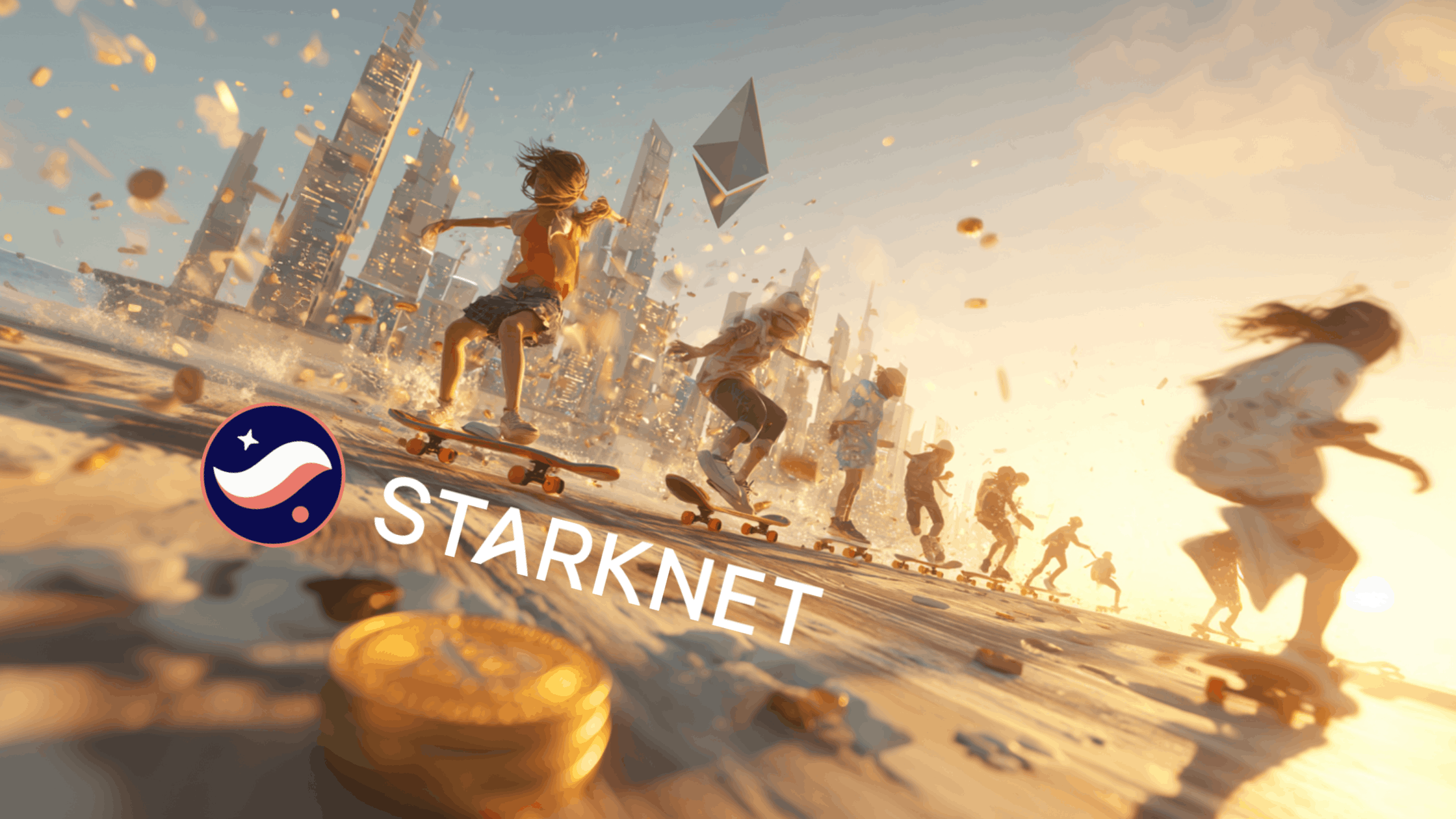 Starknet Foundation Delegation Program overview diagram showing stake matching up to 5 million STRK per validator.