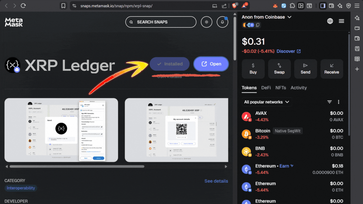 metamask-xrpl-snap-setup, add-xrpl-mainnet-to-metamask, metamask-xrp-wallet-for-xrpl-evm, bridge-xrp-with-metamask-xrpl-snap