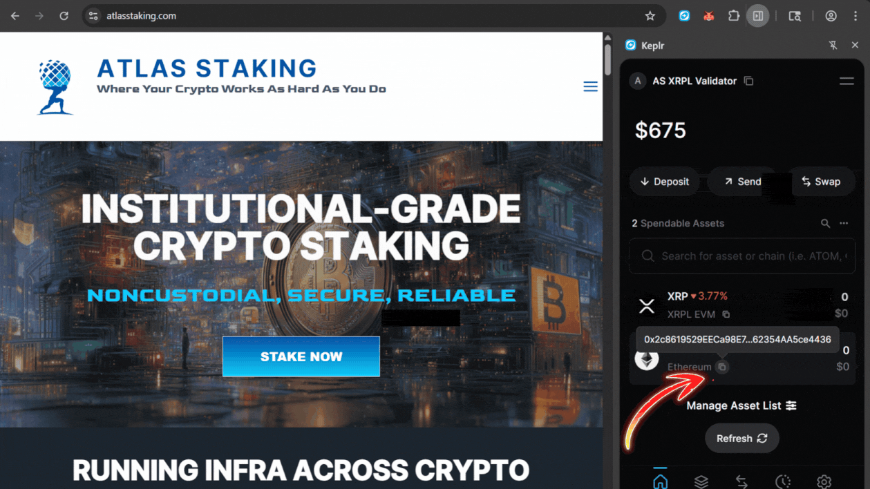 copy-validator-evm-address-from-keplr, keplr-ethereum-0x-address-for-xrpl-evm-validator, send-xrp-to-validator-0x-address