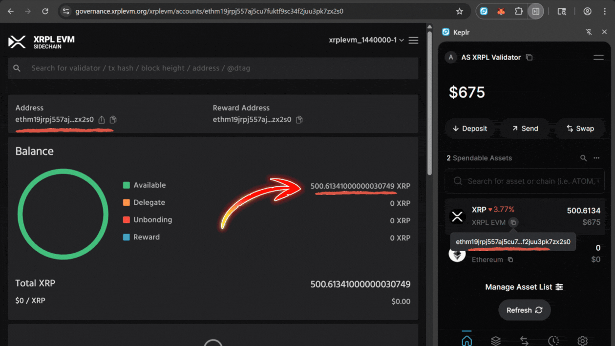 xrpl-evm-block-explorer-transaction-view, track-xrp-bridge-transactions-on-xrpl-evm, xrpl-evm-explorer-validator-wallet-balance