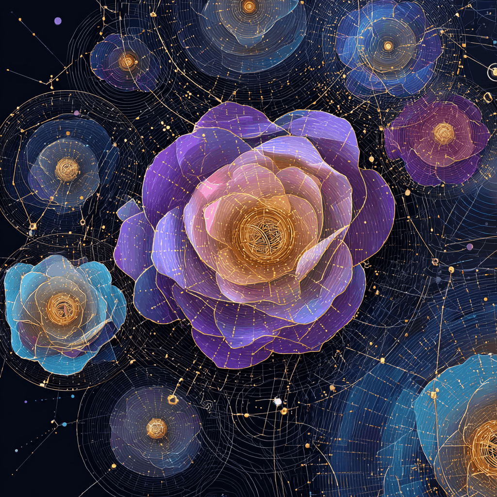 Cosmos ecosystem appchains connecting to Celestia blockspace grid alongside TIA staking and governance