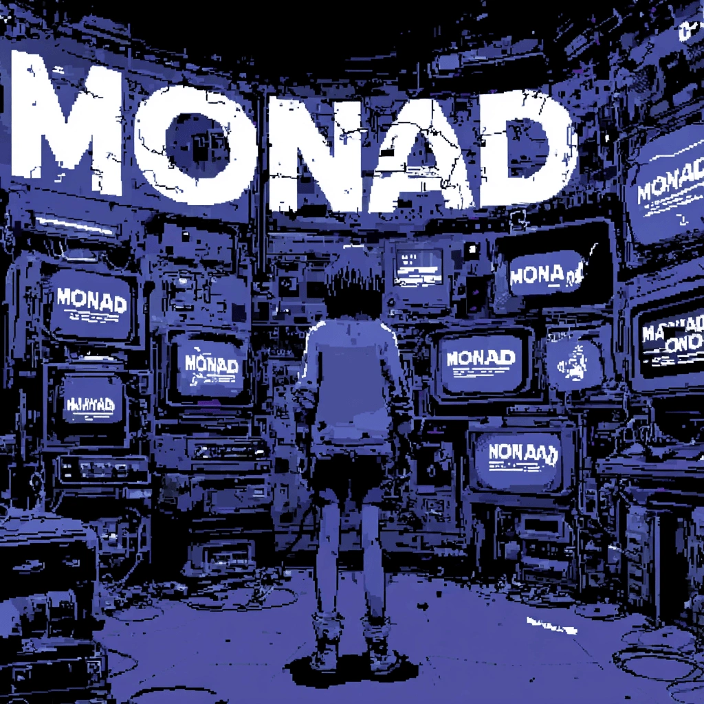 Globe covered in tiny connected lights representing globally distributed Monad validators