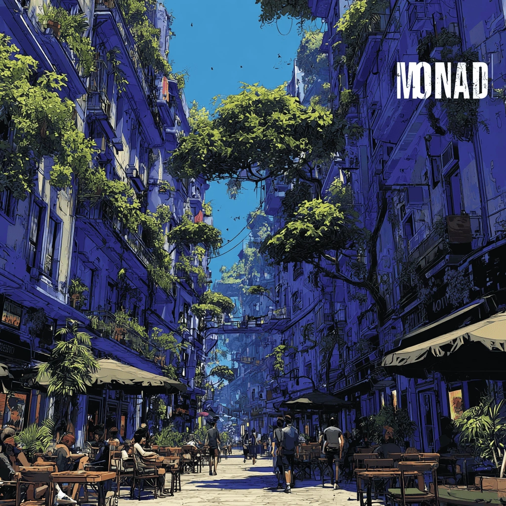 Minimal illustration of interconnected blocks representing Monad as an EVM‑equivalent Layer‑1