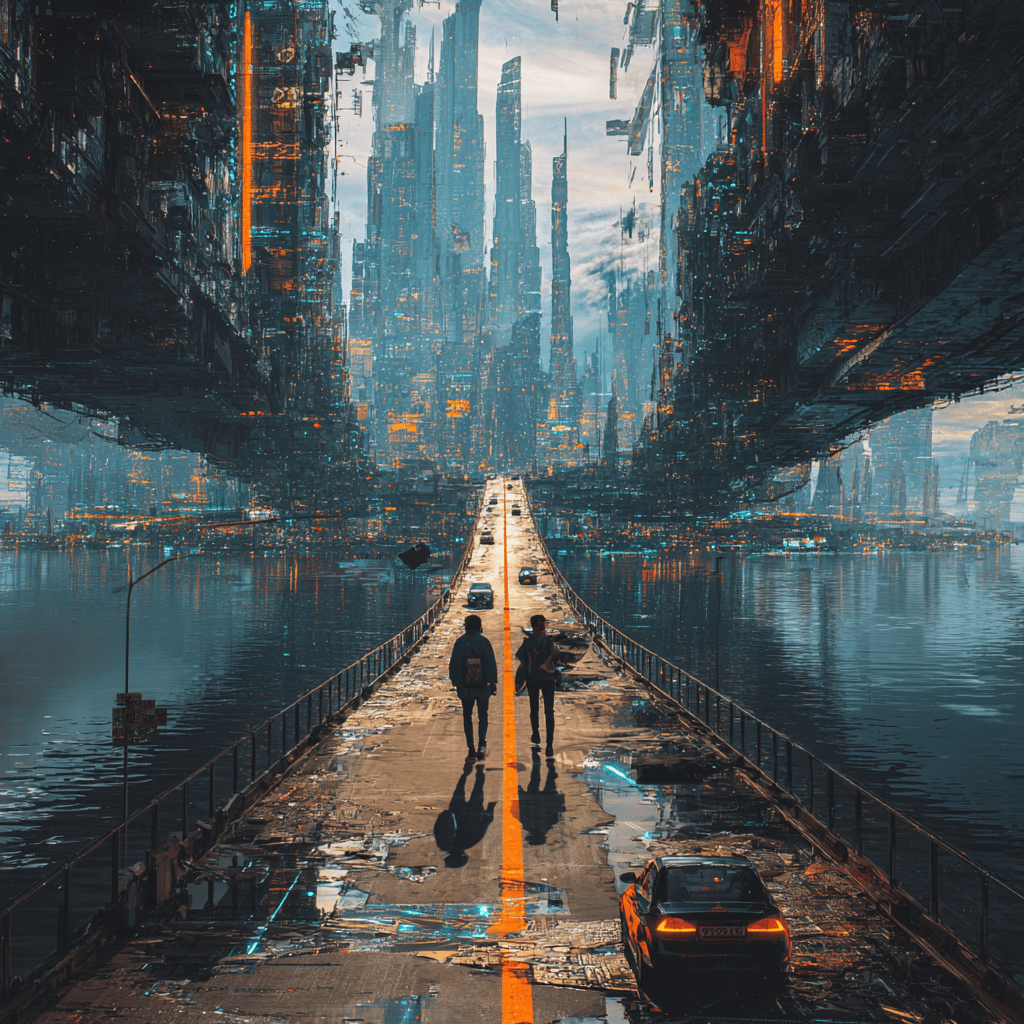 Creative image of indie creator using AI skills to launch an IP business on Story Protocol